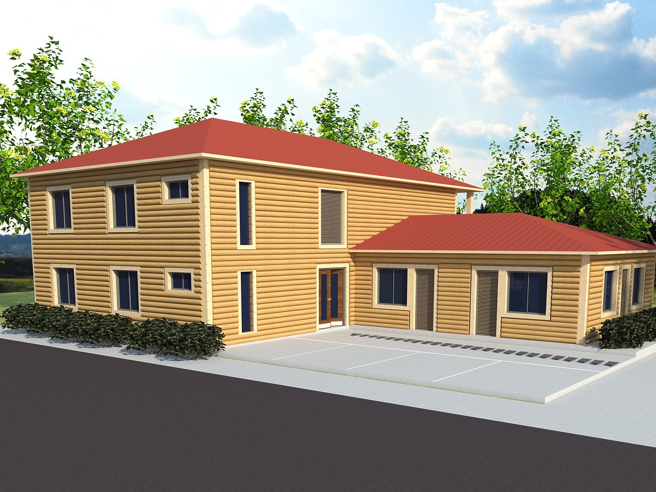 木質會所-中式風格-376㎡