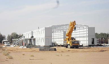  沙特集裝箱房營地