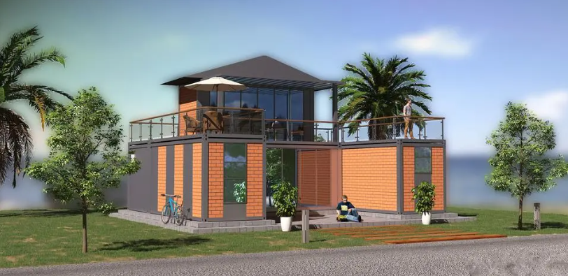 山林間可移動的家,可移動住人集裝箱房屋